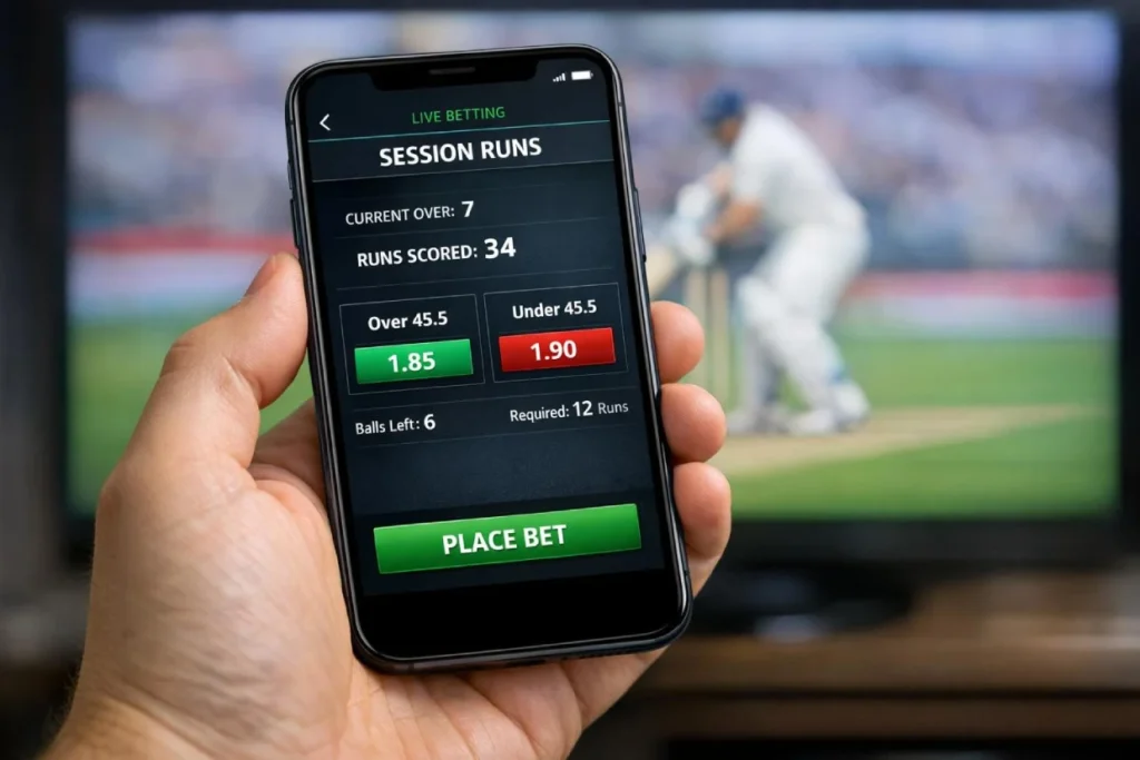 online cricket betting session markets